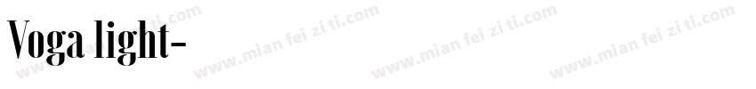 Voga light字体转换